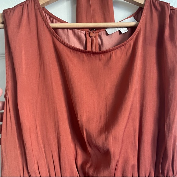 Satin dress, cute midi dress for dining out, formal events dress - Picture 8 of 10